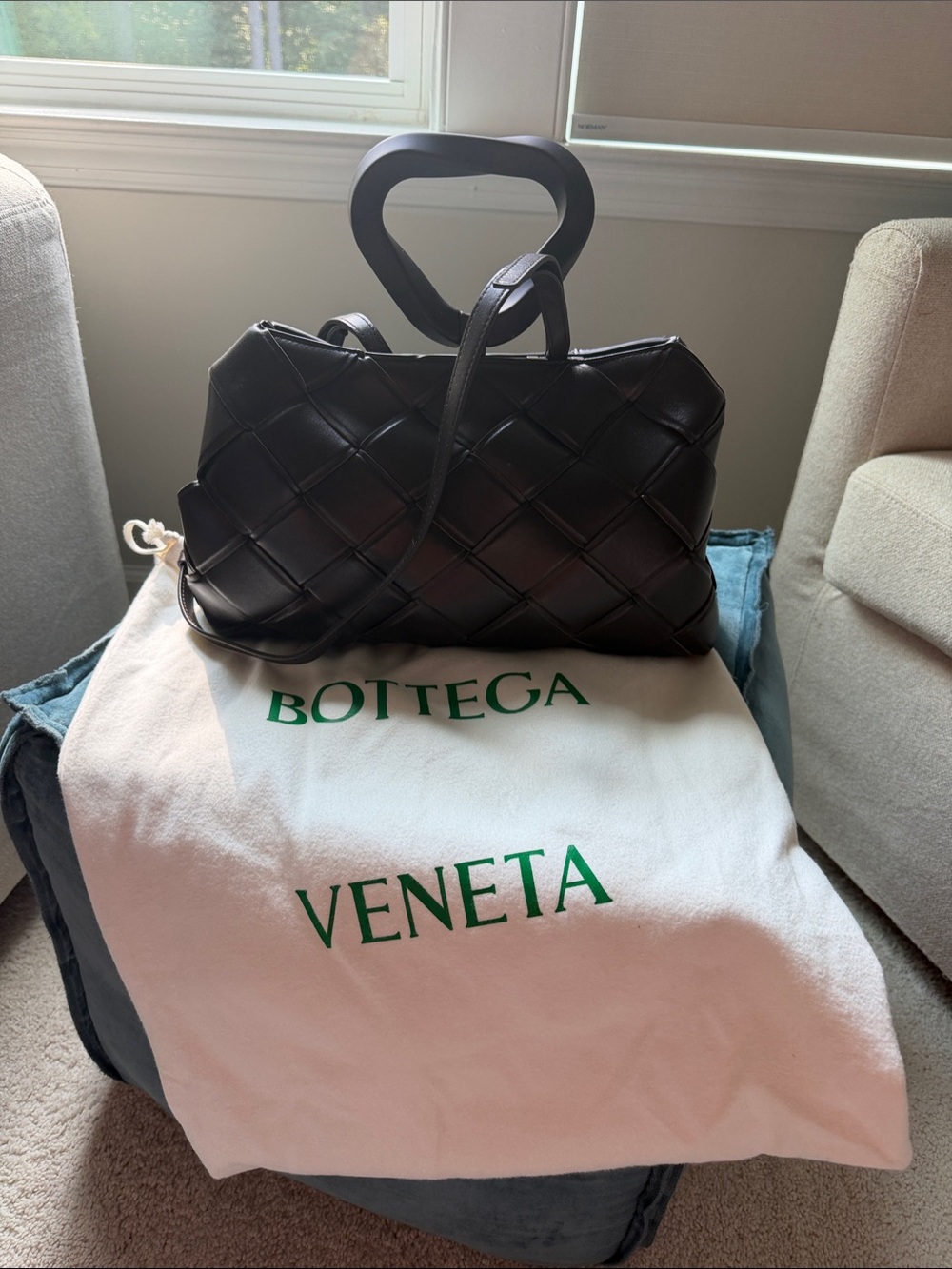 Bottega Veneta Brown Intrecciato Shoulder Tote